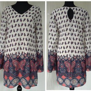 New Charlotte Russe Women's Small Dress Multi Paisley Print